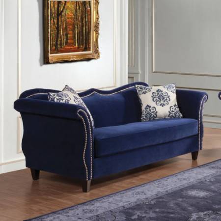 Zaffiro Sofa Traditional Royal Blue